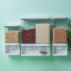 Wall Mounted Punch Free Rice And Cereal Dispenser