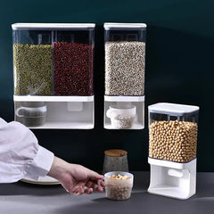 Wall Mounted Punch Free Rice And Cereal Dispenser