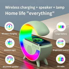 Wireless Bluetooth Speaker With lamp And Mbl Charging Option