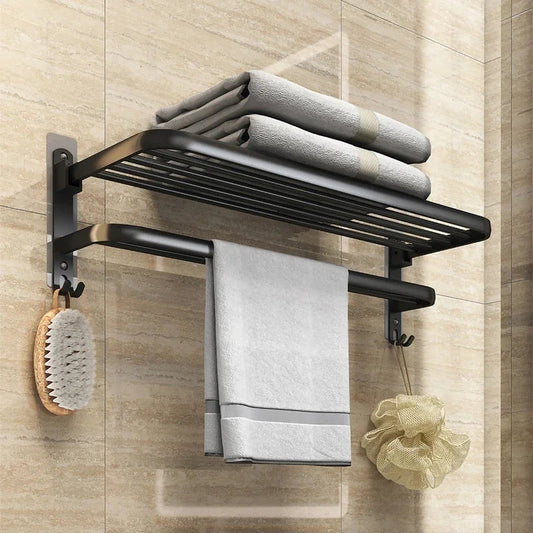 No Drilling Movable Towel Rack