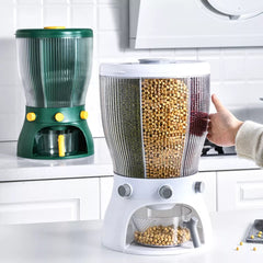 4part rotating cereal dispenser