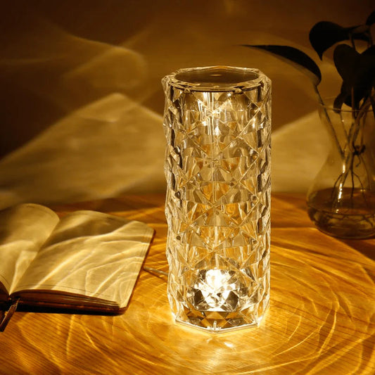 CRYSTAL DIAMOND TABLE LAMP