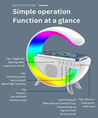 Wireless Bluetooth Speaker With lamp And Mbl Charging Option