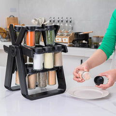 Rotating Ferris Wheel Glass Seasoning Rack