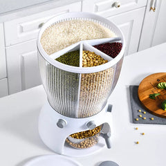 4part rotating cereal dispenser