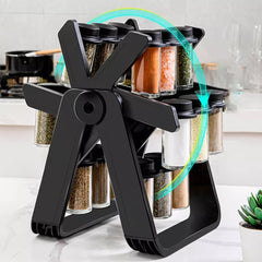 Rotating Ferris Wheel Glass Seasoning Rack