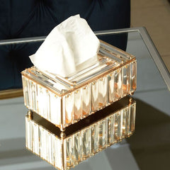 Crystal Glass Tissue Box