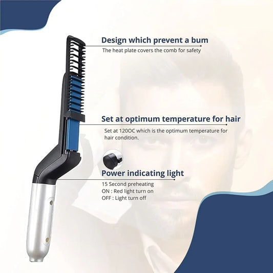 Electric Beard Straightener Hair Comb