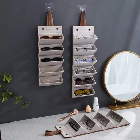 Leather Sun Glasses Organizer