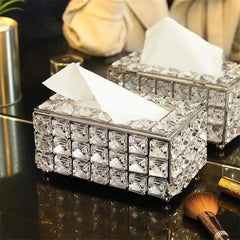 Creative crystal tissue box