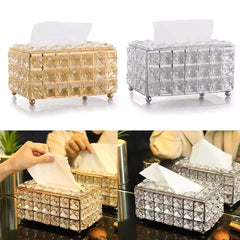 Creative crystal tissue box