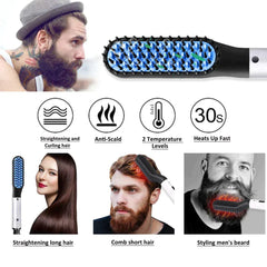 Electric Beard Straightener Hair Comb