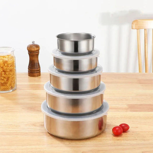 5pcs Stainless Steel Food Containers