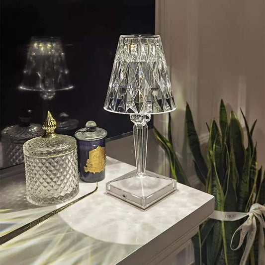 Crystal diamond touch lamp