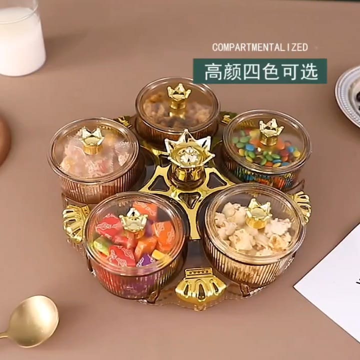 Exotic Rotating Dry Fruit Dish