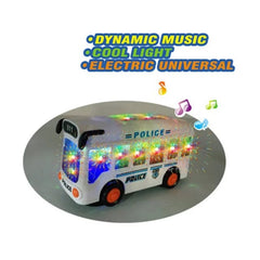 Kids Police Electric Bus Toy