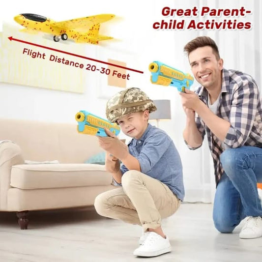 4 in 1 Flying Airplane Launcher Toy