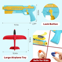 4 in 1 Flying Airplane Launcher Toy