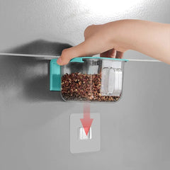 1Pc Wall Mount Seasoning Container