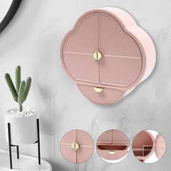 Wall Mounted Large Capacity Jewelery + Cosmetic Organizer