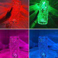 CRYSTAL DIAMOND TABLE LAMP